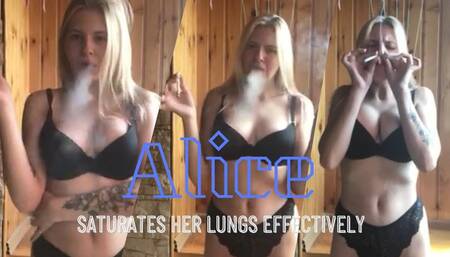Alice Saturates Her Lungs Effectively