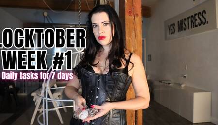 Locktober Week #1 Daily Tasks for 7 Days