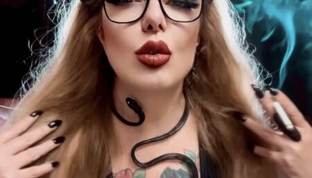 Winston 100s - Worship - Goddess Medusa filling her lungs