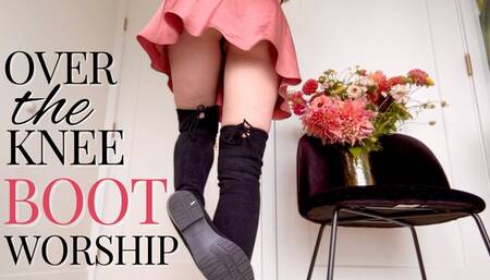 Over-the-knee boot worship