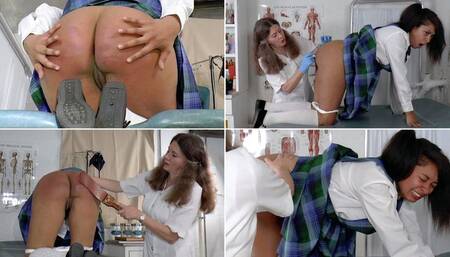 Sophia Spanked by the School Nurse - MP4