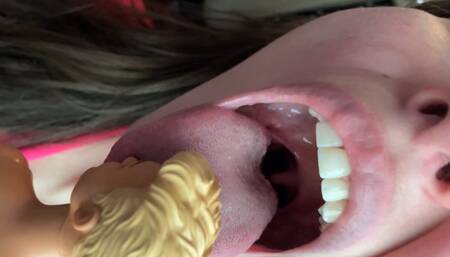 Giantess Licks Your Shrunken Body