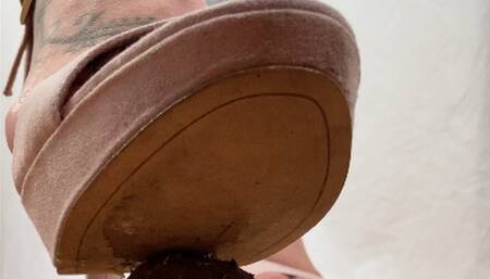 A Crushing Experience in High Heel Sandals - Shoefetish, POV and Giantess Views - Foodcrush - 4k quality