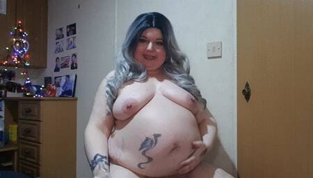 October Weight Gain Fat Chat! Vlog and Big Belly Oiling