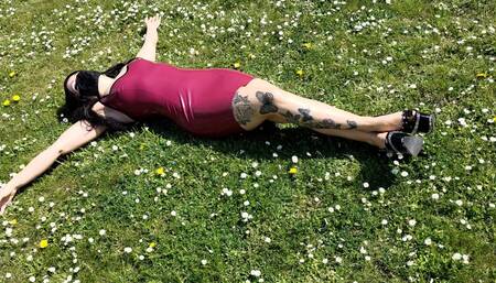 Relaxing in the summer sun