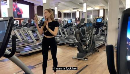 Fuck with a stranger in the gym