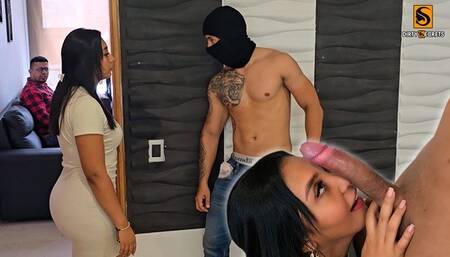 BIG ASS LATINA FUCKS BURGLAR WITH BIG COCK