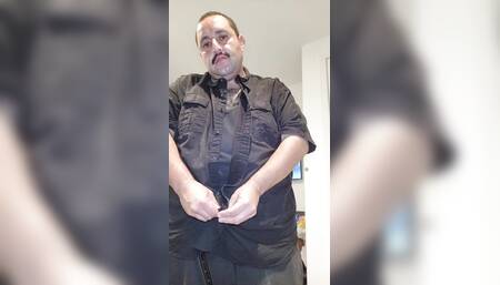 Horny Latino Stroking Uncut Cock