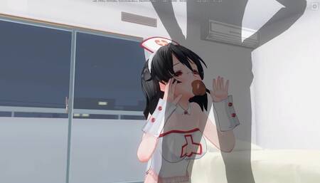 3D Hentai Skinny Nurse Gives a Blowjob to a Patient