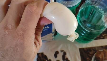 Dissolving Your Friend's Cum with Special Products