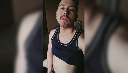Jerking off with a Little Heart.
