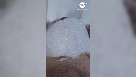 Strong Pennis Mastrubation in Wash Tub