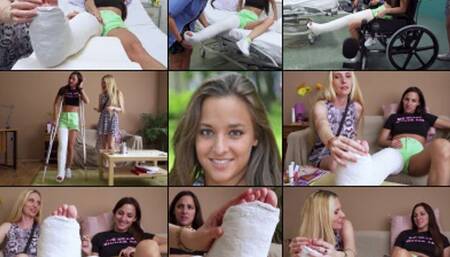 Amirah LLC Home From the Hospital with Foot play and Cast Talk (in HD 1920X1080)