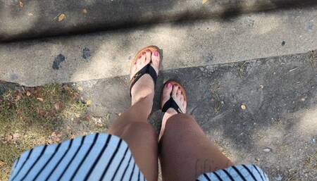 Fifi cranking her sedan to get it to start for her then driving to the store and playing with the pedals before getting out *new*