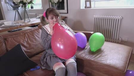 Cherry English balloon popping