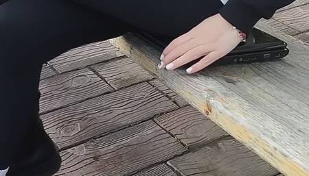 Nastya first crush and trampling and jumping laptop no sound!