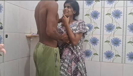 My Wife Romance Sex with Bathroom