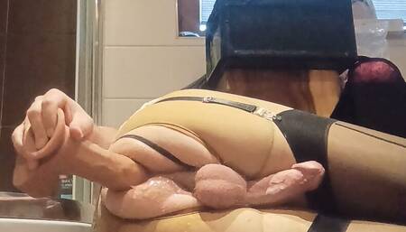 Sissygasm Handsfree Cumming Fat Dildo
