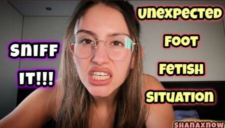 UNEXPECTED FOOT FETISH SITUATION SNIFF IT DO IT REVENGE