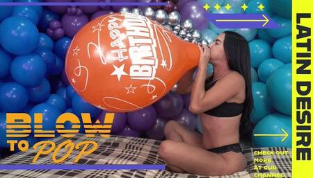 Dani Epic Blow-to-Pop Farewell with a Classic Qualatex 16"