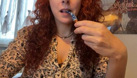 I'm smoking pipe with smoke asmr