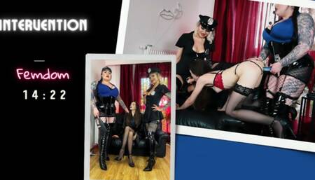 Intervention, The policewomen fucked her hard, Strapon, domination