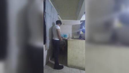 Maid Slapped in the Kitchen by Her Boss