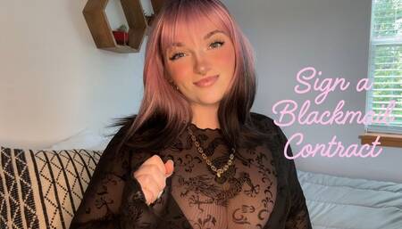 Sign a Blackmail Contract - TPE Total Power Exchange Exposure Manipulation Homewreck Humiliation Homewrecking Goddess Worship Manipulatrix