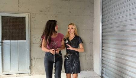 The guard Savannah is attracted to the inmate Megan