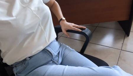 Katherine highly arched feet Goddess in the Office