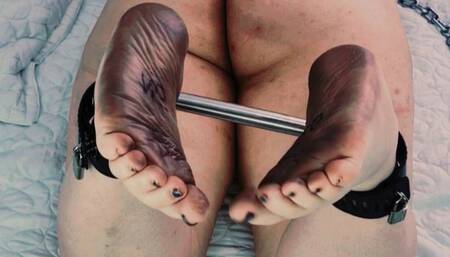 Dirty feet slave Bastinado