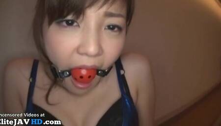 Japanese charming horny babe has sex