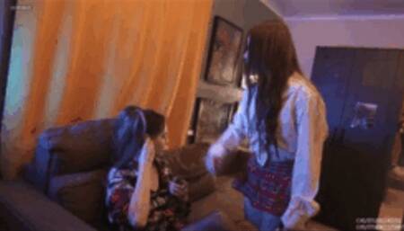 075RJ Full vers-Bonus Clip 048 Bertie and Trina Now I'll show her place! I will make her lick my ass, put my panties in her mouth and sit on her face