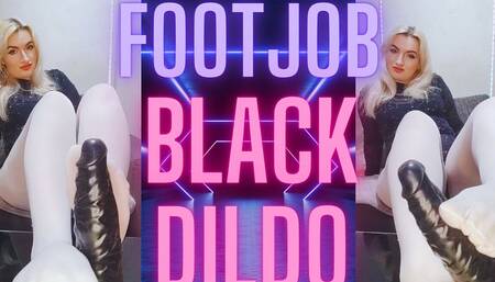 (61) Footjob Black Dildo