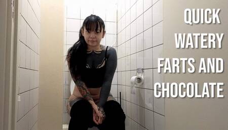 Quick Watery Farts And Chocolate