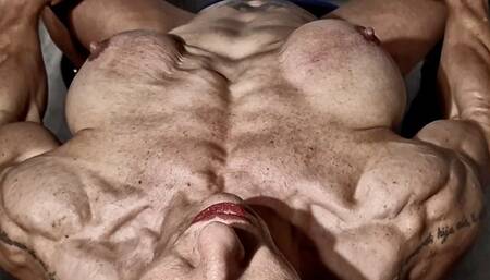 fbb huge ripped pumped muscles home nasty wild workout grunting voice at home nude veiny as hell big biceps monster muscle back traps veiny legs ripped fbb contest shape