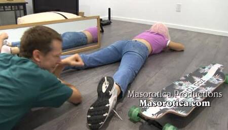 Skater Girl Foot Sweat