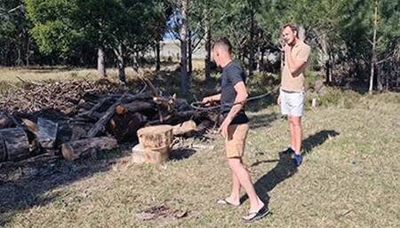 Gymboy and Jason Whipping