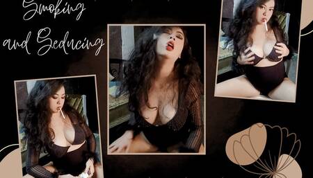 Smoking and Seducing- With Music - Smoking white Cigarette