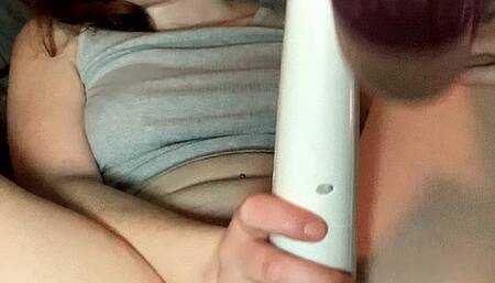 Socks In Your Face -- Hitachi Orgasm In Panties