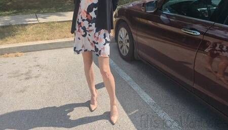 Fifi trying to drive her coworkers back to the office after lunch and she has to crank and crank her car again get it to start *new*