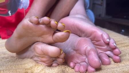 “Wife n friends soles tease deep wrinkles”