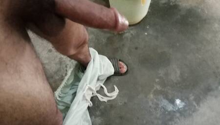Hairy Fitness Man Jerks off Huge Dick Until He Cums