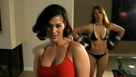 Frankie Z vs Raquel Silly Boxing - FULL (AI Upscaled)