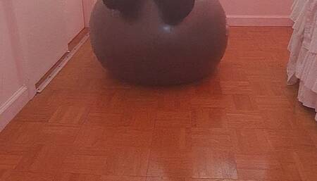 Topless Yoga Ball Bouncing MILF Big Tit's BBW