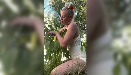 Sultry Silvea Garden Slut Silvea