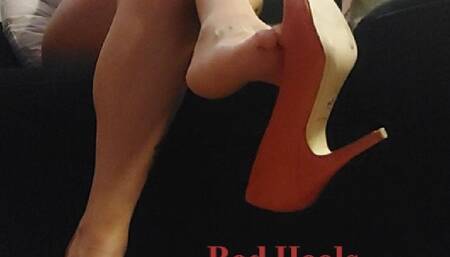 Silent Seduction: Red Heels Tease and Temptation