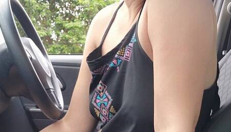 Driving and smoking dangling cig all the time - Inviting you to be my passenger