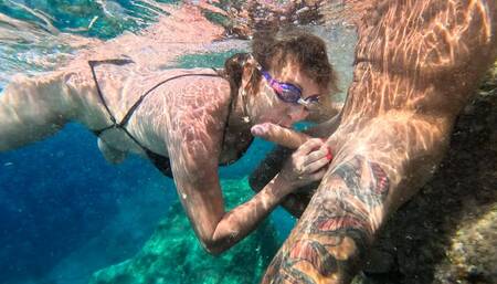 Fuck Golden shower Piss Rimming Facial in murky water