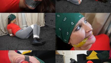 Bound and multi gagged for home hostage Claire (mp4)